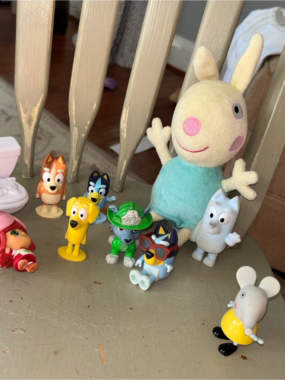 Peppa Pig Plush Bunny Toy - Light Yellow & Teal